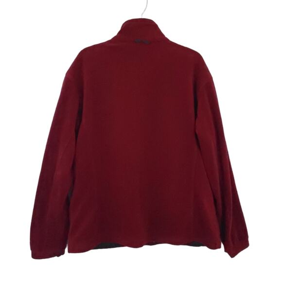 Columbia Fleece Jacket Coat Women Xlarge Red Zip Up Fall Winter - Picture 2 of 4